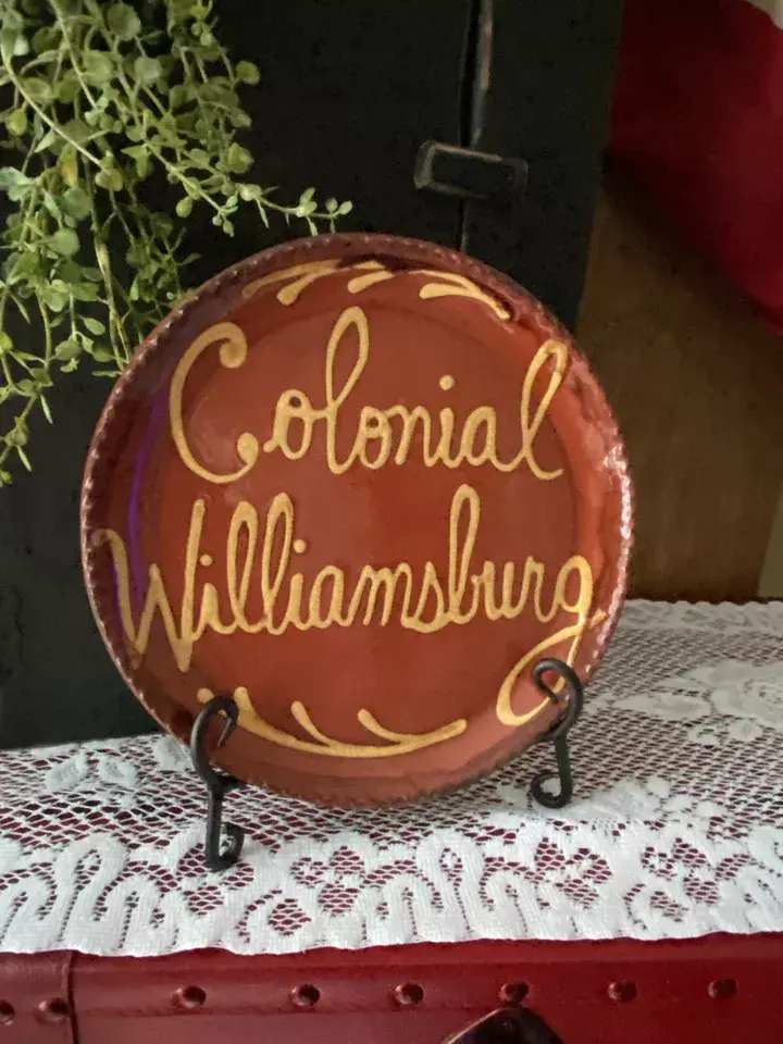 Smith Redware Colonial Williamsburg Plate