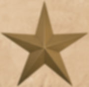 Hanging Mustard 18" Barn Star