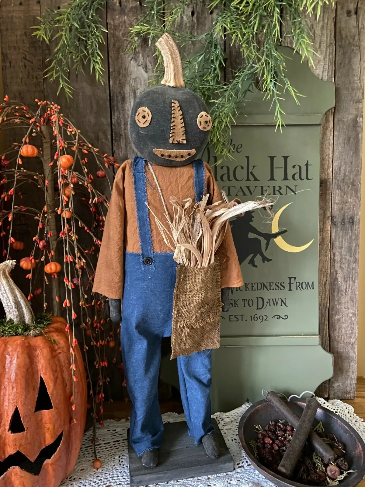 Halloween Pumpkin Head Man