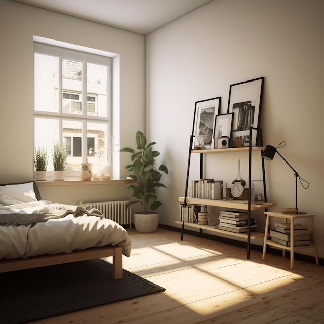 Dormitorio ordenado ideal para descansar