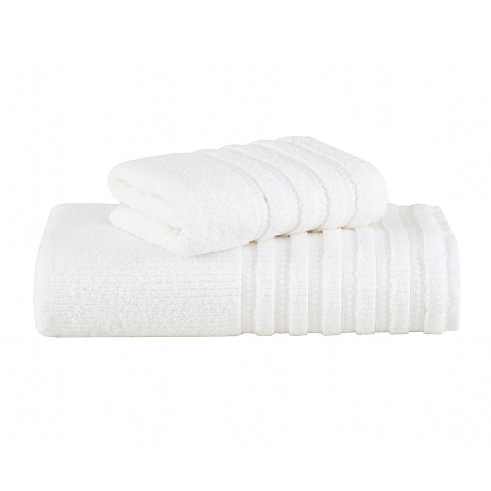 Miniatura: Juego de toalla y tallón  Castaño 500g/m²