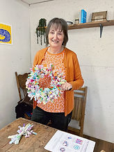 Textile workshop student