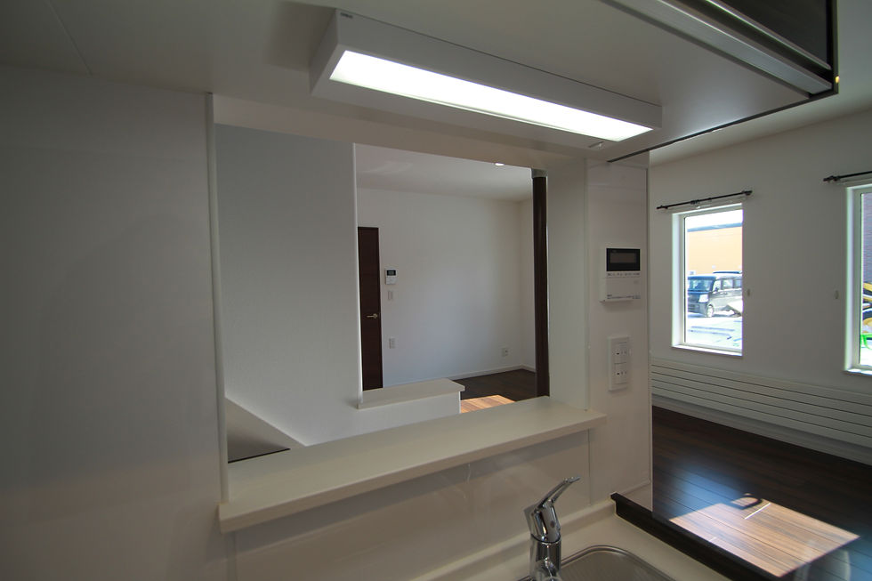 キッチンからリビング