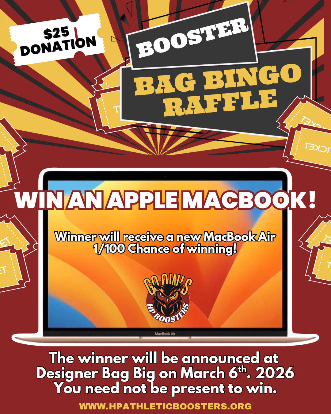 APPLE MACBOOK RAFFLE