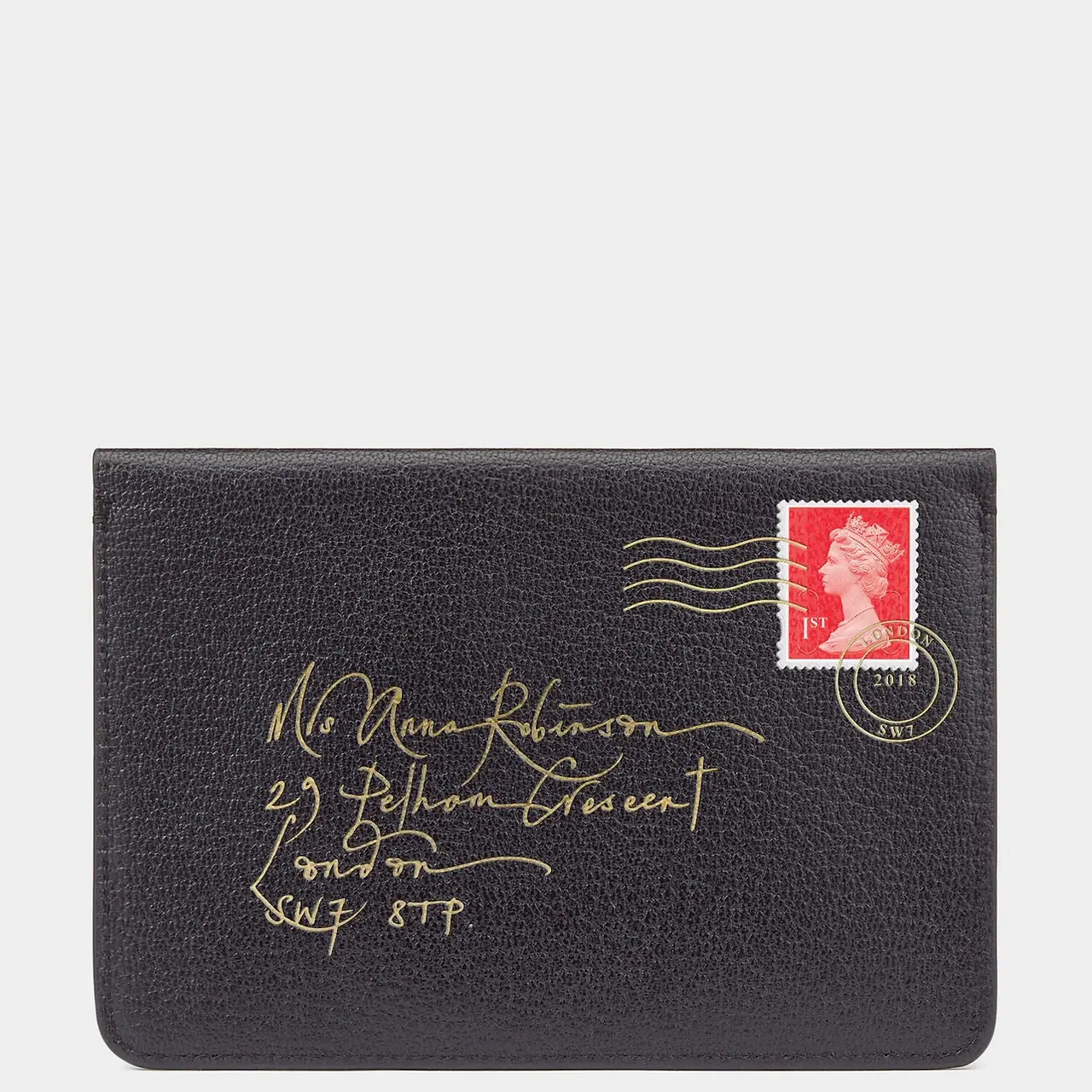 The Find a personalizes passport holder envelope
