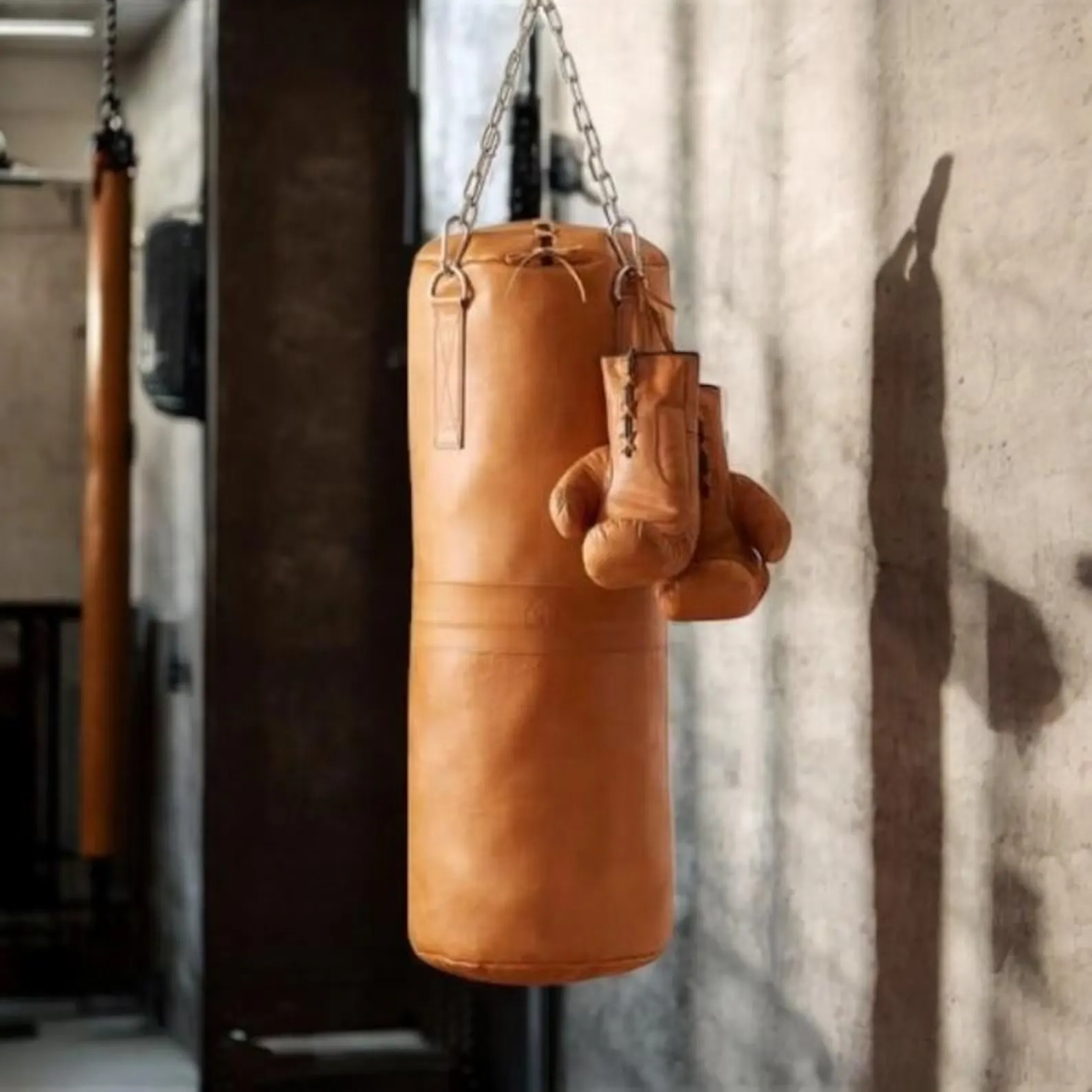 Leather Punching Bag Men's Gift Guide Work Hard Play Harder