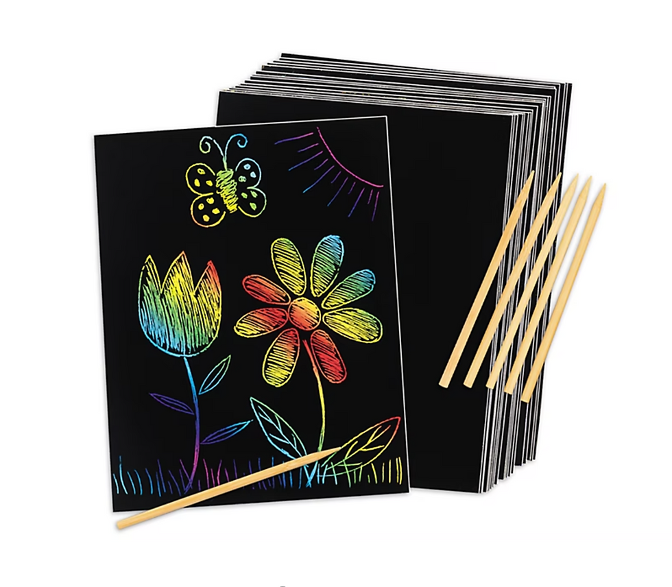 Rainbow scratch paper Girls, Babies and Young Kids Gift Guide