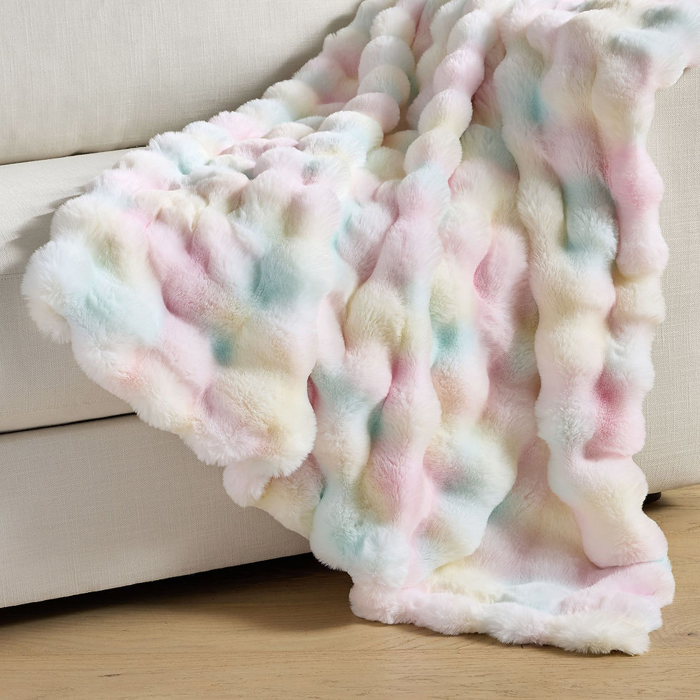 Kids Gift Guide for Girls and Boys Colorful Pastel Blanket
