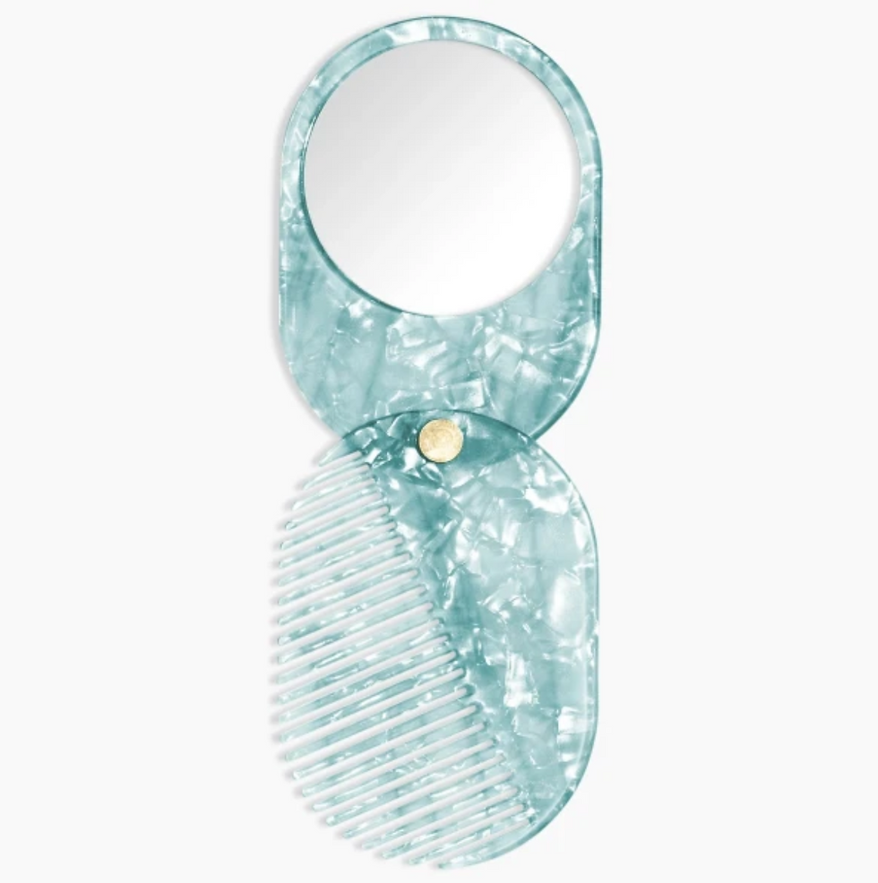 Women's Stocking Stuffer Gift Guide: Hair and Beauty comb and mirror compact