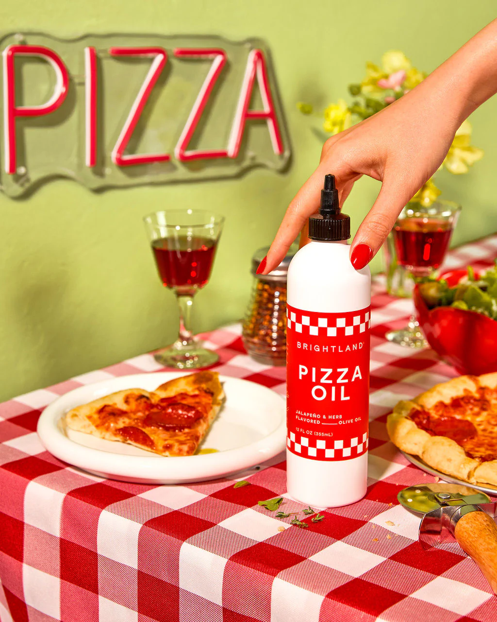 Pizza Oil Valentine's Day Pizza Date