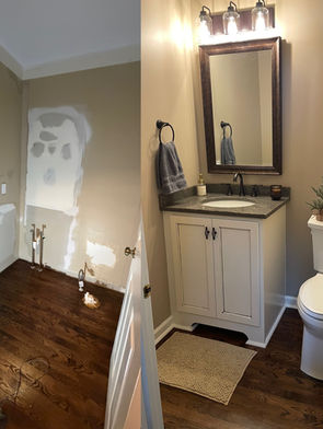 Before & After Powder Room Remodel