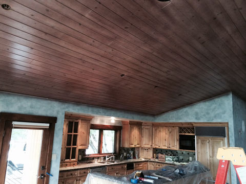 Wood Paneling Before & After