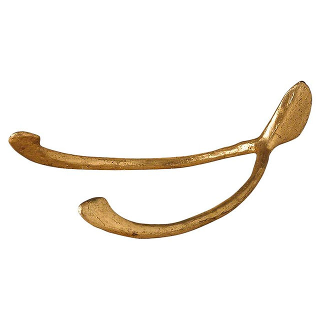 Gold Wishbone Paperweight