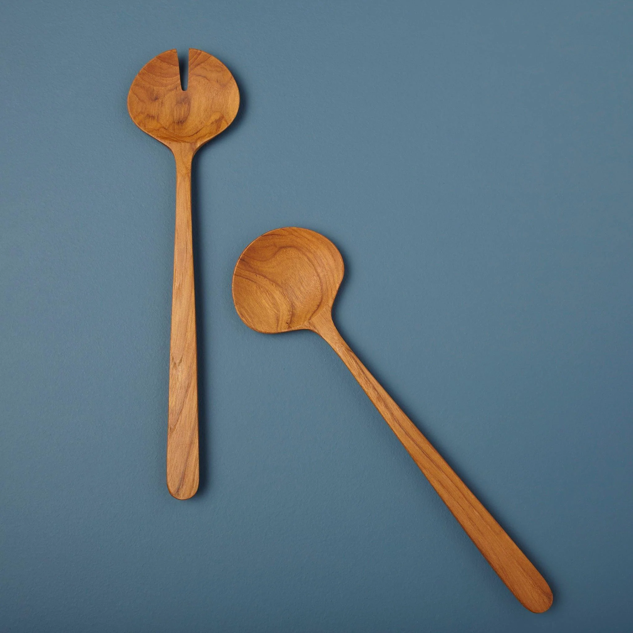 Teak Oval Serving Set