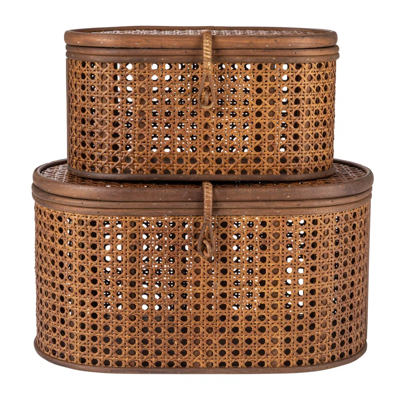 Easter Baskets for Adults Rattan Basket Set