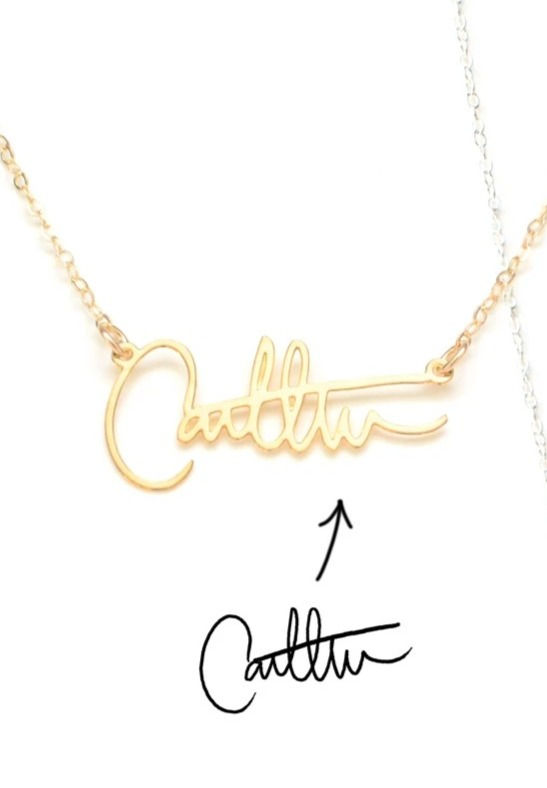 Signature Autograph Necklace
