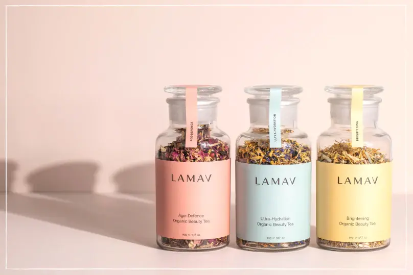 Beauty teas for Hydration, age defense and brightening engagement gift idea