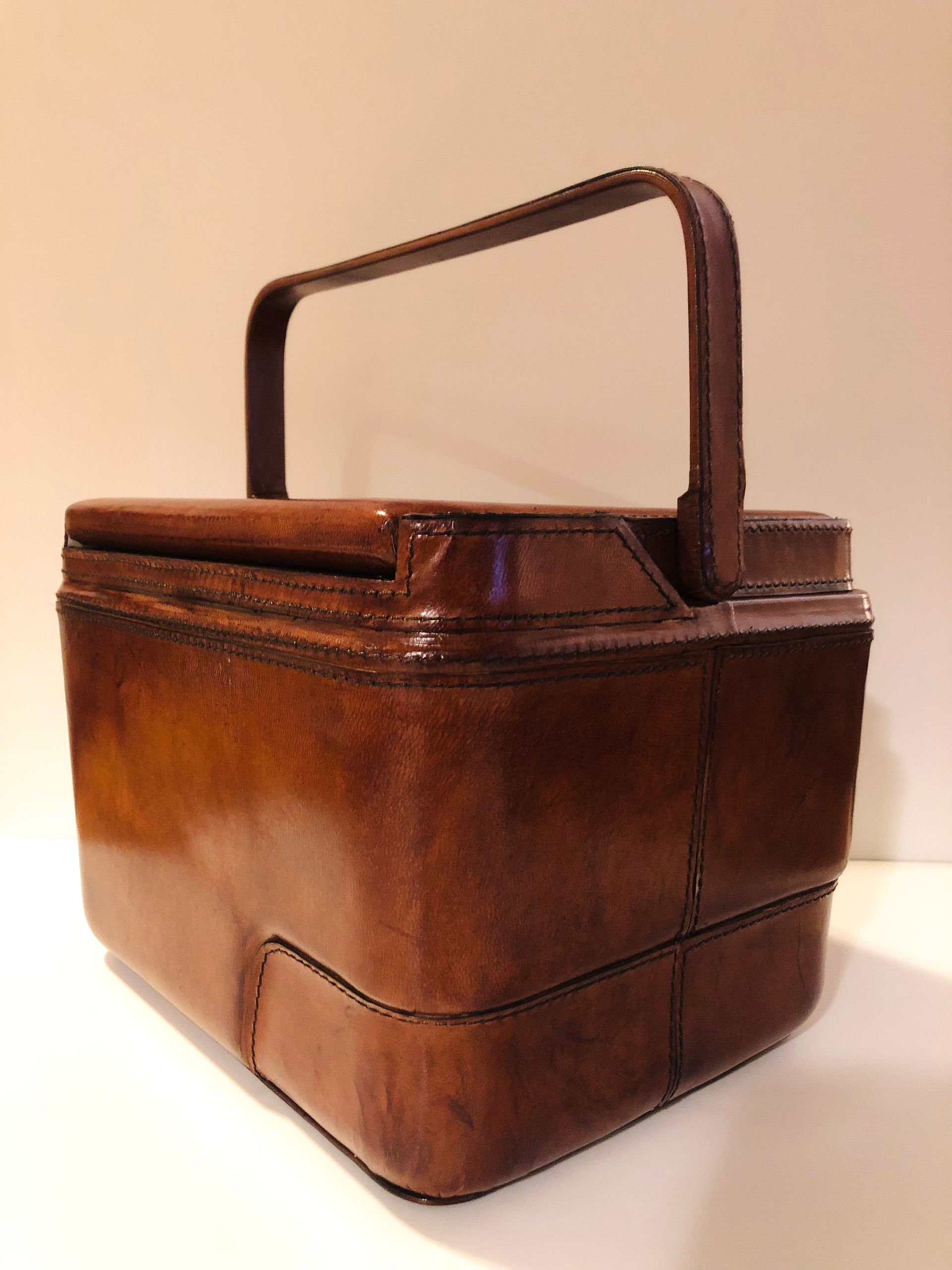 Favorite Guy Gift Idea Leather tooled cooler and Frank August Whiskey