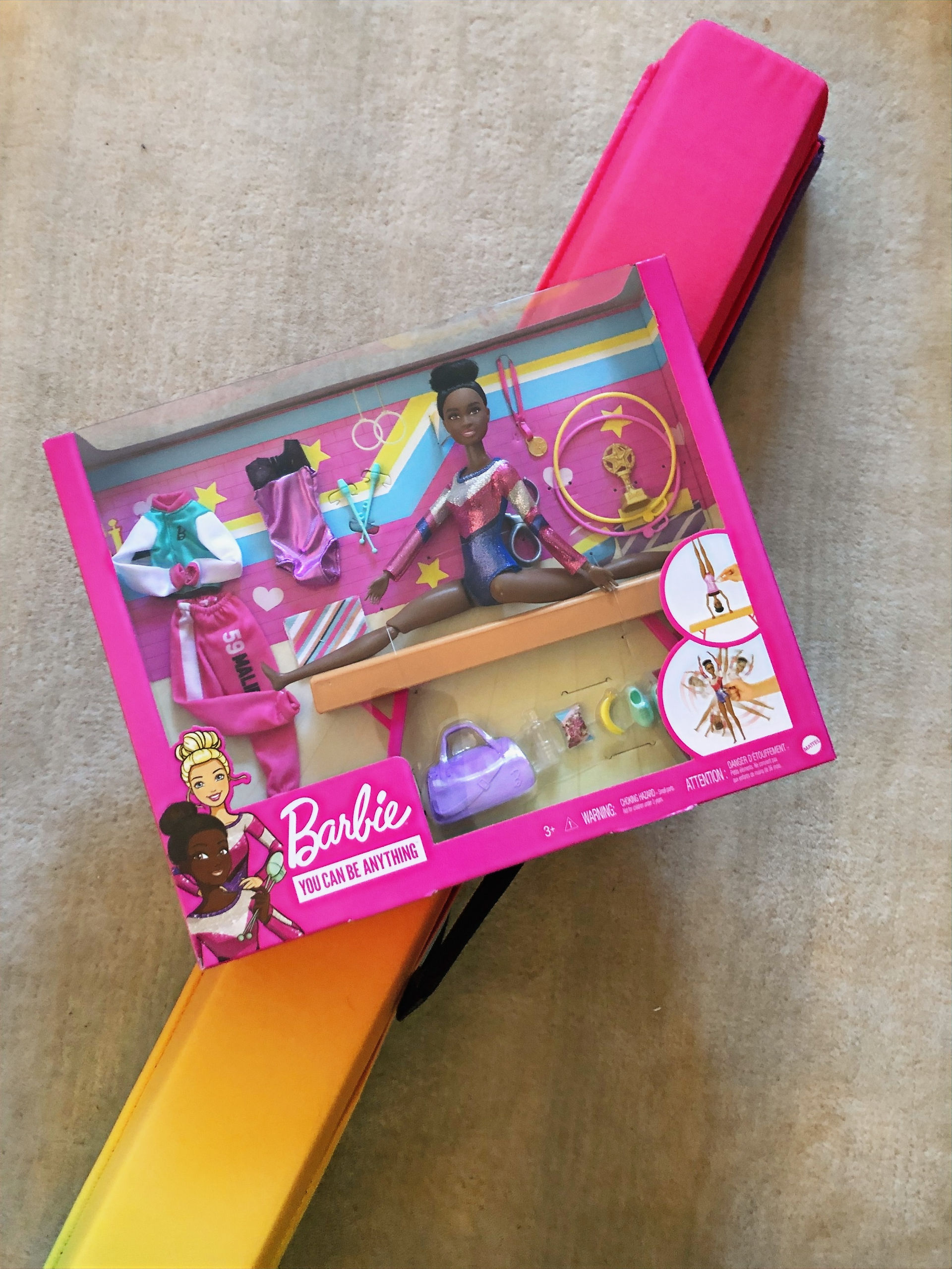 Favorite Kid's Gift Gymnastic Barbie Playset and Balance Beam