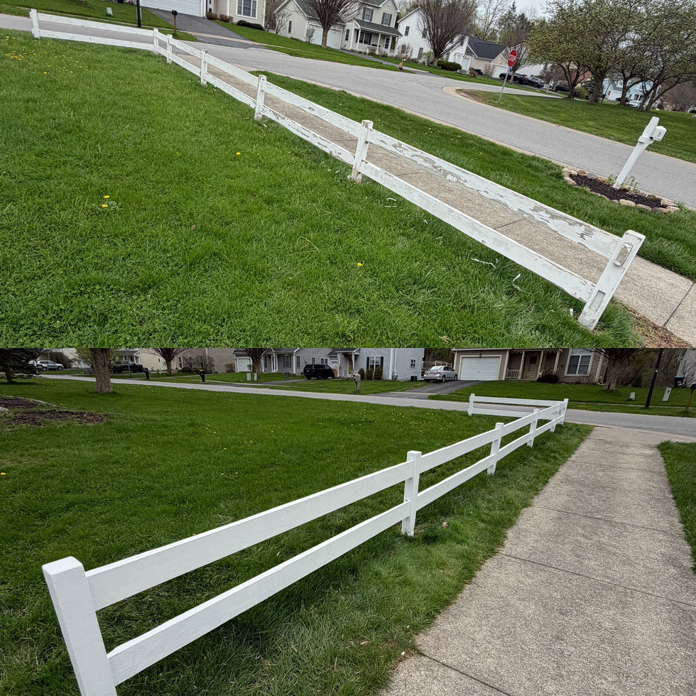 Before & After Peeling Fence