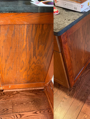 Fixed & Refinished Damaged Cabinets