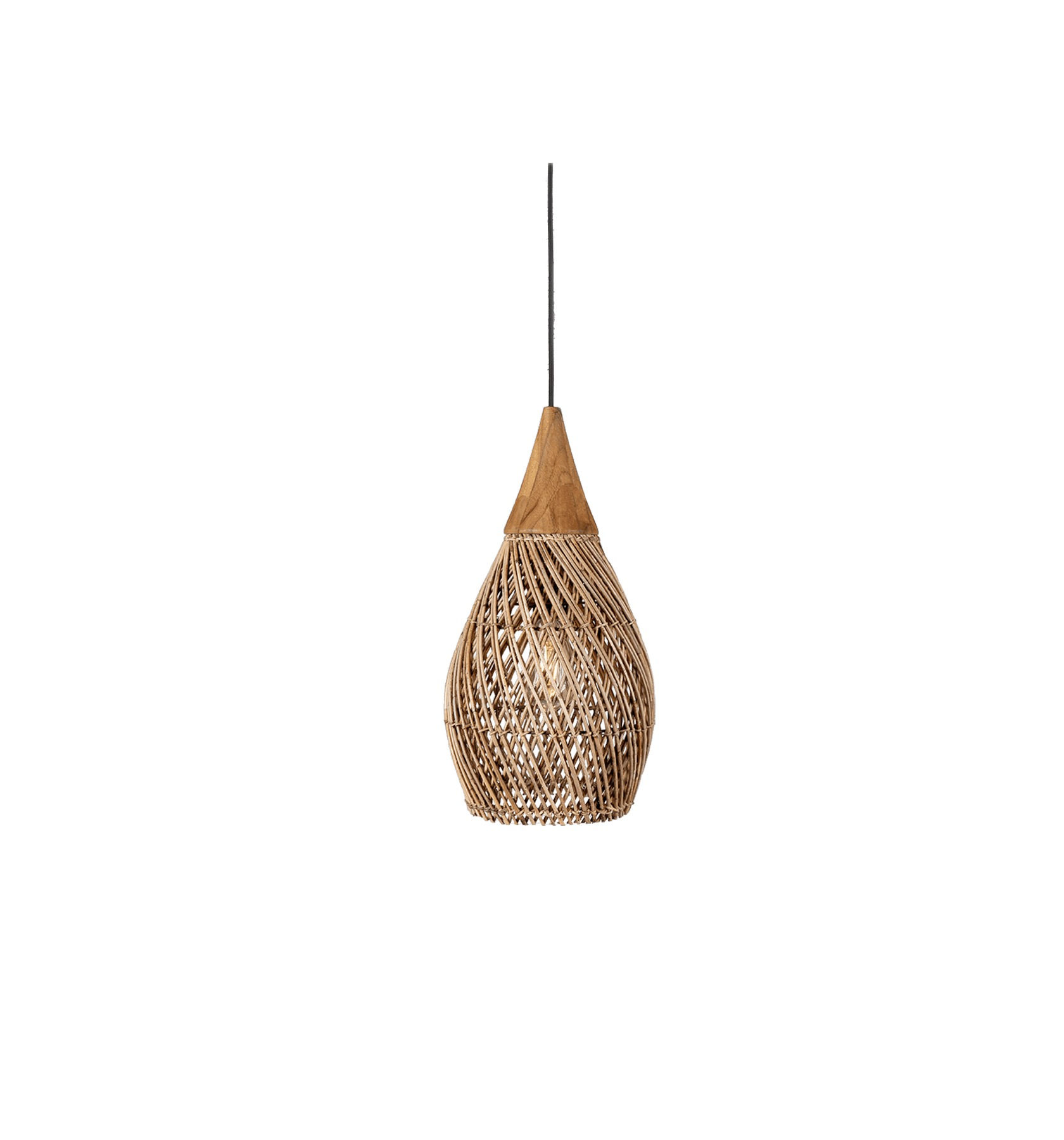 Horn Lampe, 25x25x50cm, Kulit