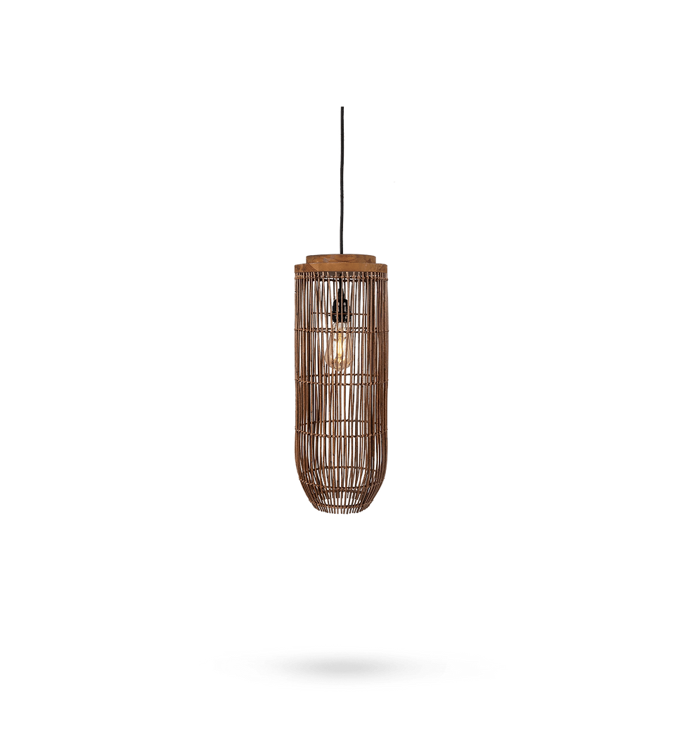 Miniaturbild: Tub Hängelampe, 25x25x65cm, Natur