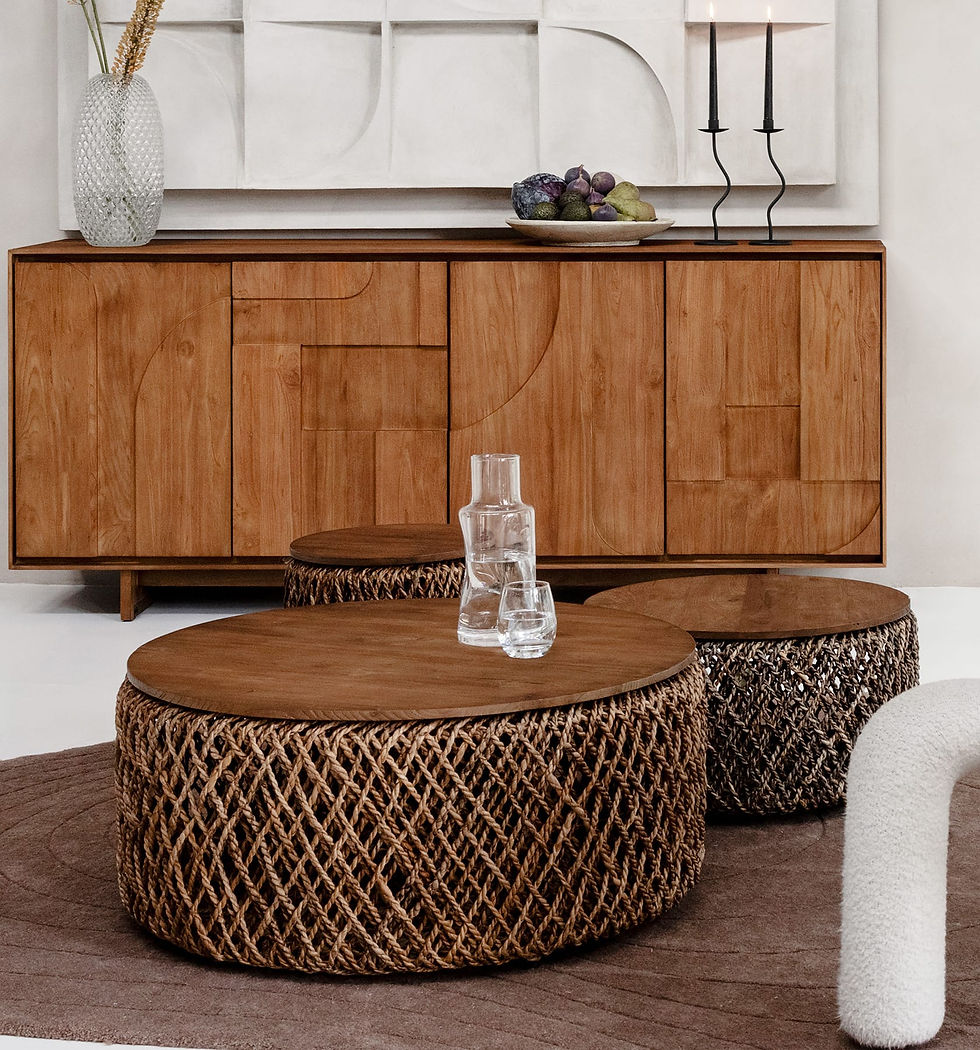 Miniaturbild: Knut Couchtisch Set M, 60/85/40x60/85/40x31/36/41cm