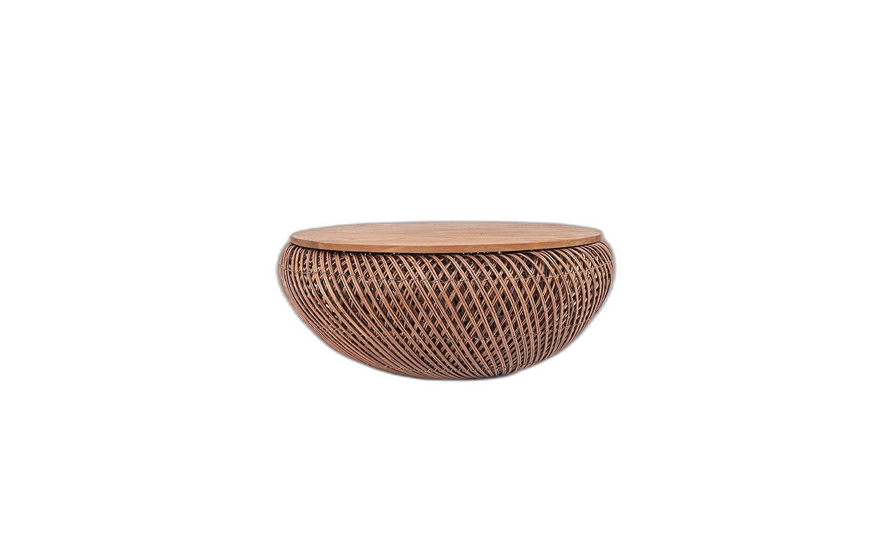 Wave Couchtisch Braun, 80x80x32cm