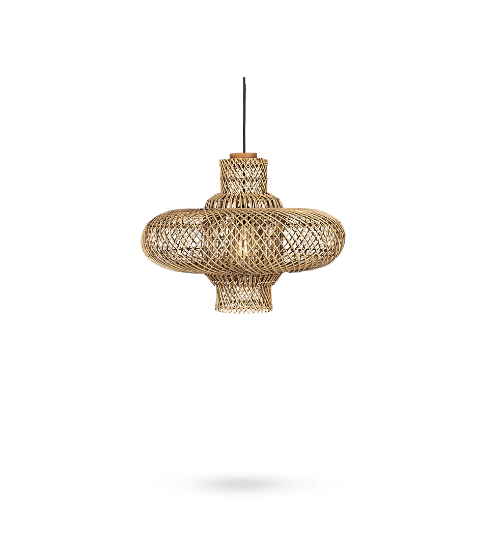Miniaturbild: Organo Lampenschirm, 55x55x38cm, Braun