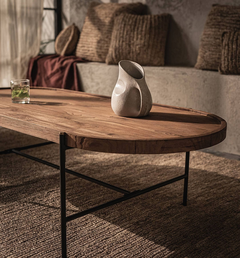 Miniaturbild: Coco Ovaler Couchtisch, 160x63x40cm