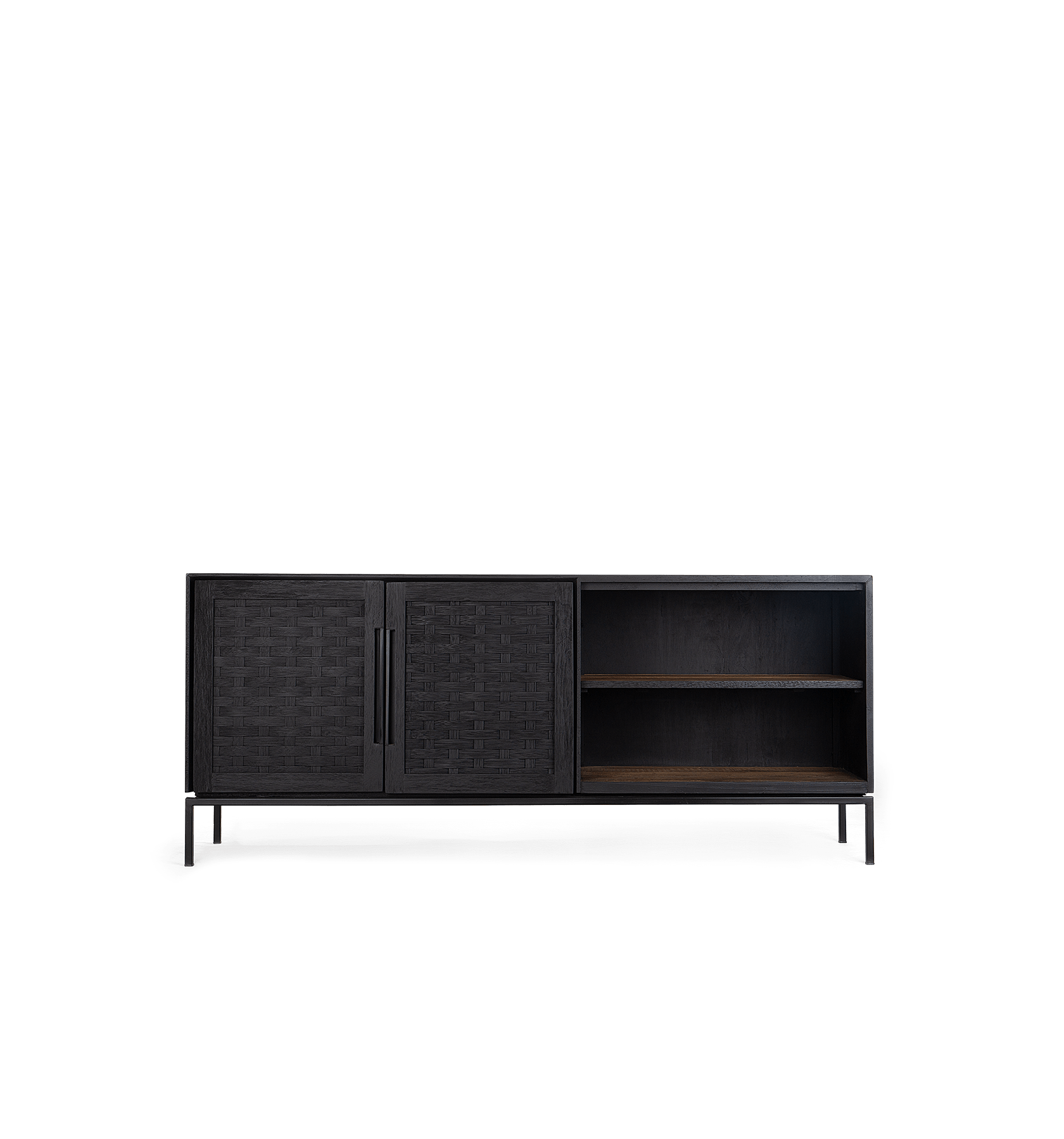 Karma Charcoal Niedrig Kommode, 180x40x75cm