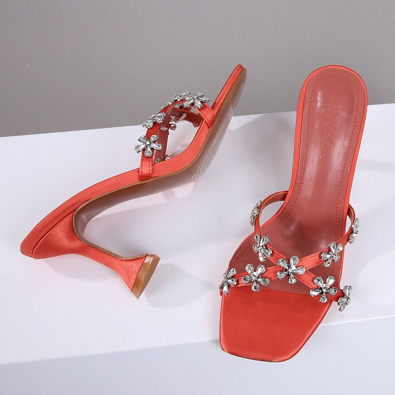 Thumbnail: Chaussures-Femm Talon Female Shoes Thong Heels Fashion Summer Women