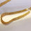 Thumbnail: NINE'S AU750 18K Pure Gold Wheat Chains Necklace Choker for Wom