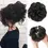 Thumbnail: Synthetic Hair Bun Extensions Messy Curly Elastic Hair Scrunchies Ha