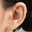 Thumbnail: 14K (58.5%) SOLID GOLD BLOOM PIERCING