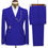 Thumbnail: Men's Suit Two Piece Slim Work Clothing Business Korean Suit Wedding Dress