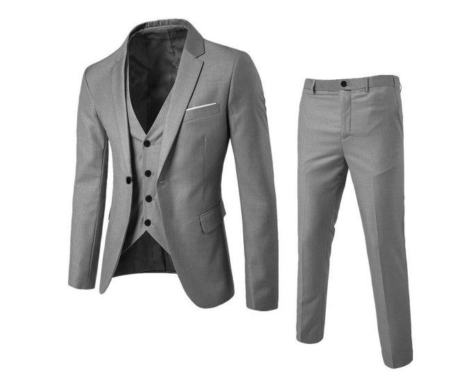 Thumbnail: Best Sellers Office Suit for Men Fabric Slim Fit Mens Suits 3 Piece