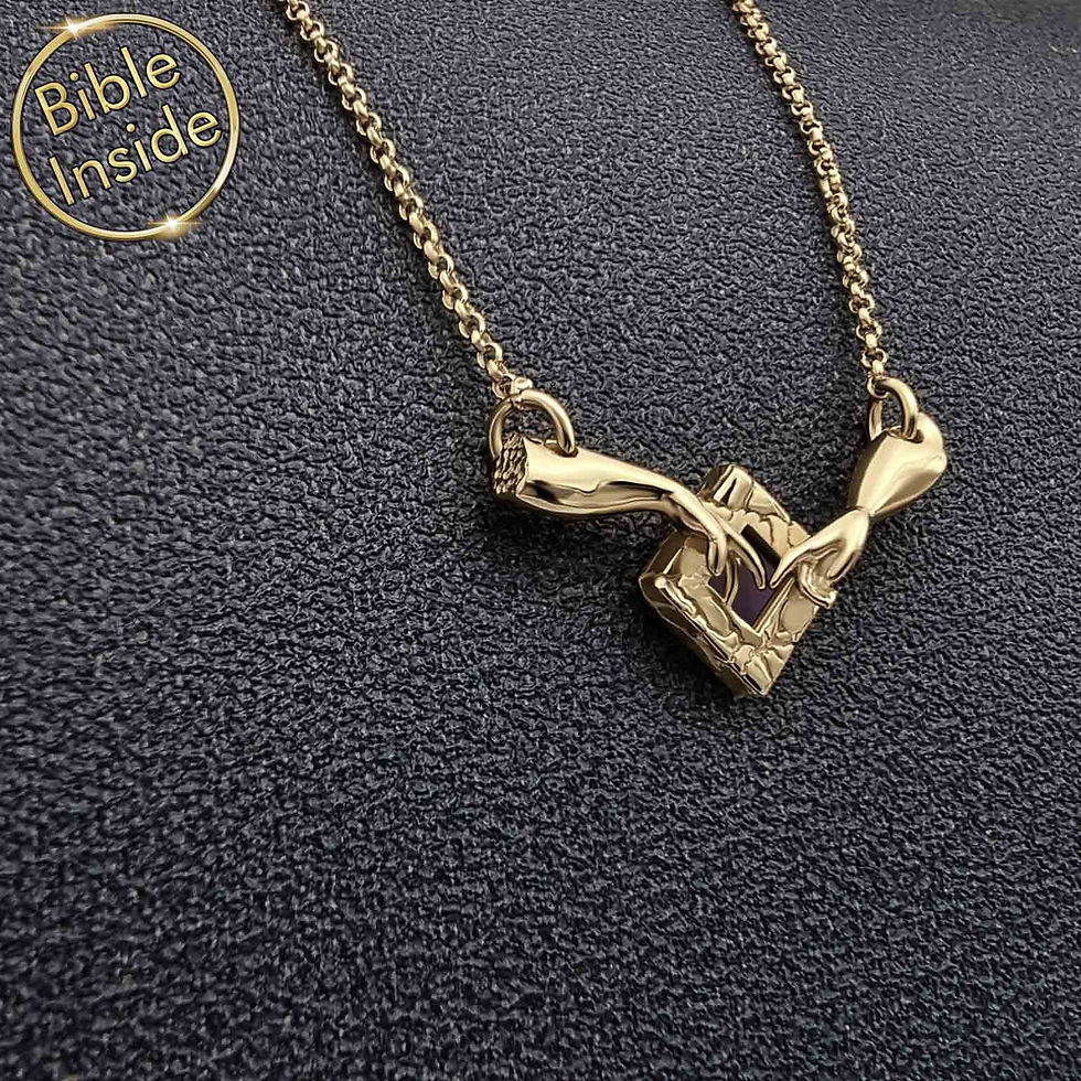 Thumbnail: Bible Necklace: The Creation of Adam With Nano Bible