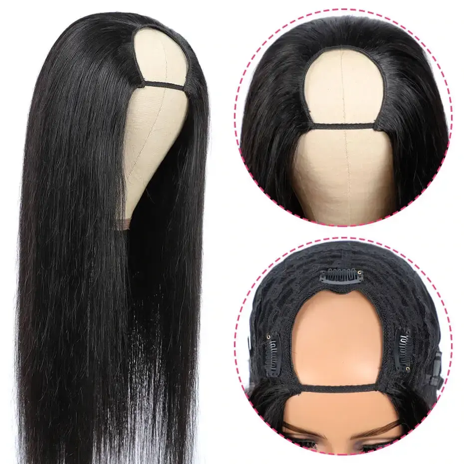 Thumbnail: U Part Wig Human Hair Perruque Ombre Human Hair Wig 1b 30 2 Tone
