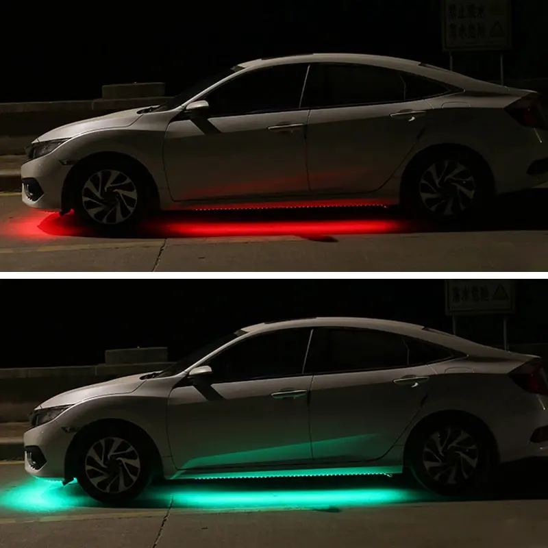 Thumbnail: 12V RGB SMD Car Atmosphere Lights Music Remote Control RGB LE