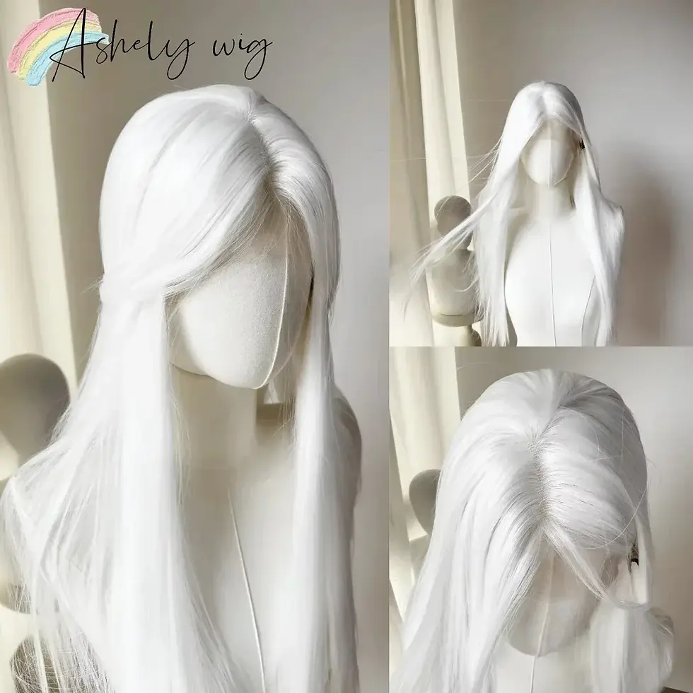 Thumbnail: Blue Wig Long Straight 13x4 Dark Blue Glueless Lace Wigs for