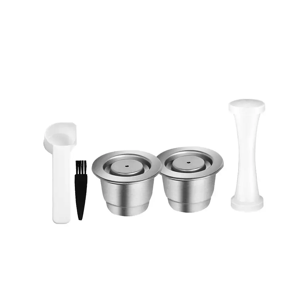 Thumbnail: RECAFIMIL for Nespresso Refill Capsule Stainless Steel Espresso Cups Reusable