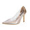 Thumbnail: Women Pumps Fashion Summer PVC Transparent Rhinestone Pointe