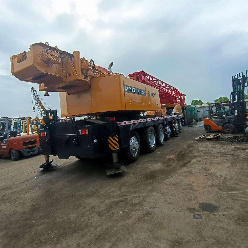 Thumbnail: Used Truck Crane Sany Stc1000 100 Ton Mobile Crane Hydraulic Boom