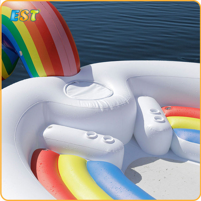 Thumbnail: New Design Large 6 Persons Inflatable Unicorn Pool Toy Water Raft
