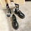 Thumbnail: Women's Shoes Spring Autumn British Punk Thick-Soled Shoes Slip-43