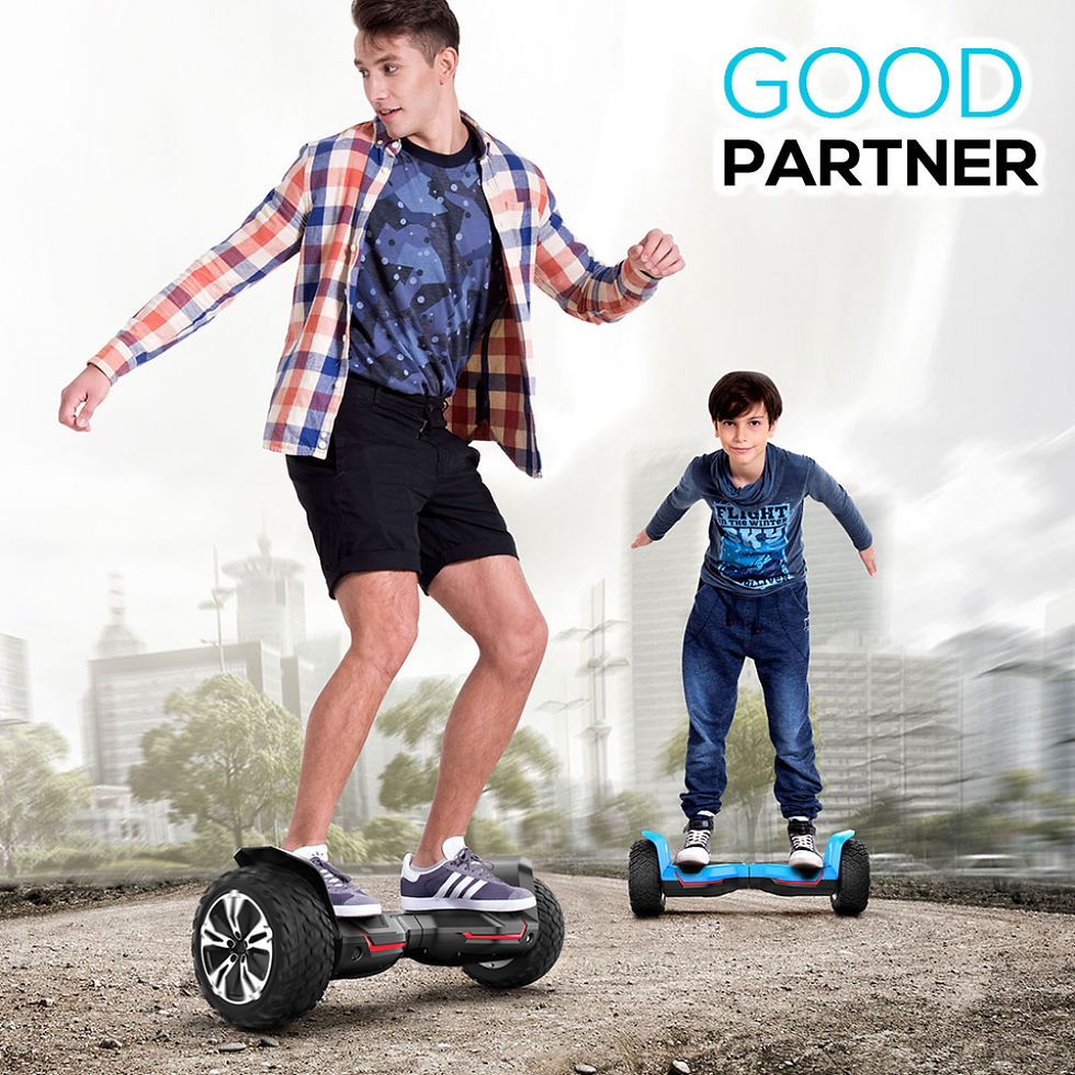 Thumbnail: GYROOR CE and U L 2272 Certified Adults Children 8.5 Inch 350*2 Motor Self Ba