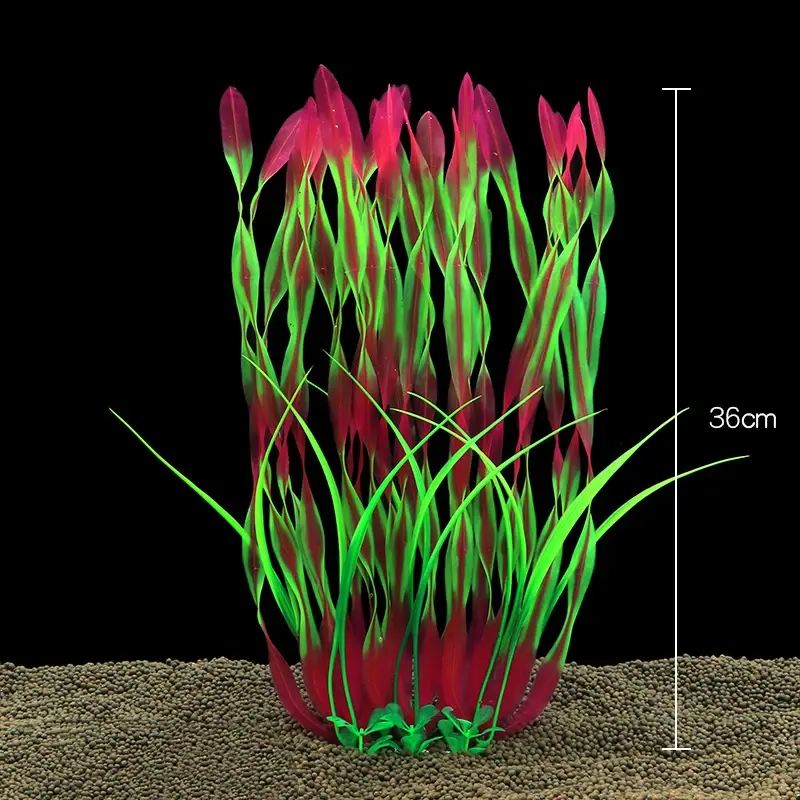 Thumbnail: Aquarium Plants Decor Grass Underwater Plastic Artificial Aquatic Pla