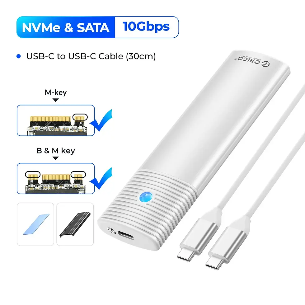 Thumbnail: ORICO M2 SSD Enclosure NVMe NGFF 10Gbps PCIe M.2 SSD Case Po